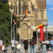 Comedy Busking at City Square Image